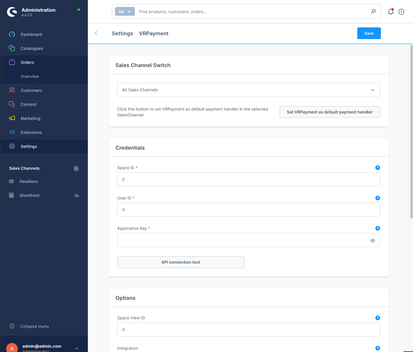 plugin configuration